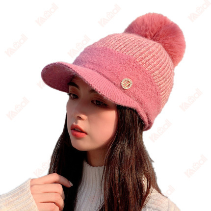 beanies for women rabbit wool blend